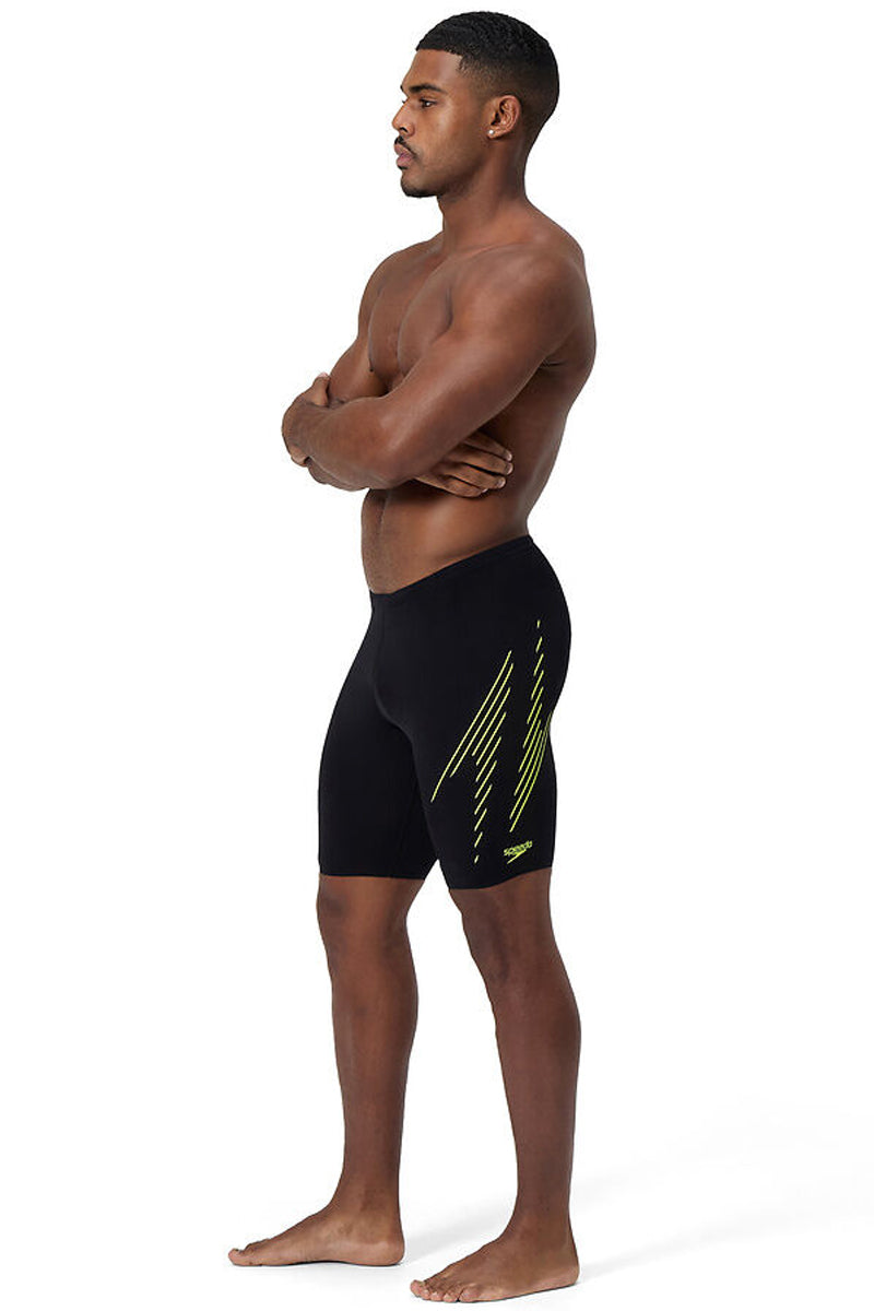 Speedo - Mens Hyperboom Placement Jammer - Black/Yellow