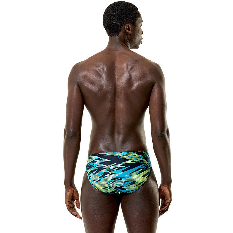 Speedo - Men's Hyperboom Print 2.76" Brief - Anthracite/Hyper Teal