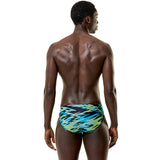 Speedo - Men's Hyperboom Print 2.76" Brief - Anthracite/Hyper Teal