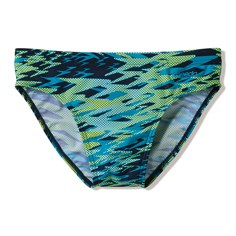 Speedo - Men's Hyperboom Print 2.76" Brief - Anthracite/Hyper Teal