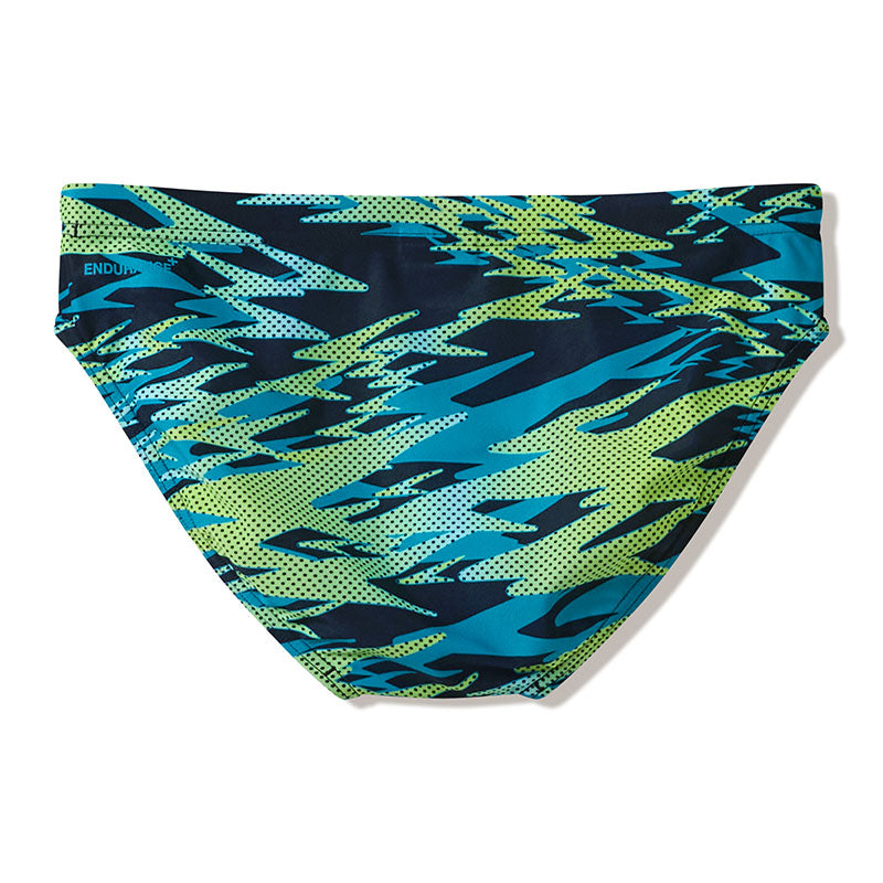 Speedo - Men's Hyperboom Print 2.76" Brief - Anthracite/Hyper Teal