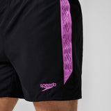 Speedo - Men's HyperBoom Splice 16'' Swim Shorts - Black/Pink