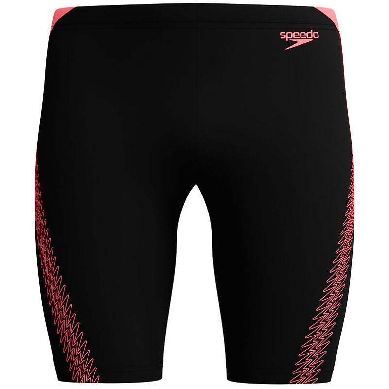 Speedo - Mens Hyperboom Splice Jammer - Black/Coral