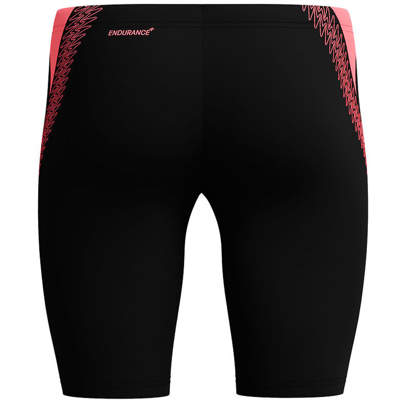 Speedo - Mens Hyperboom Splice Jammer - Black/Coral