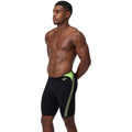 Speedo - Mens Hyperboom Splice Jammer - Black/Yellow
