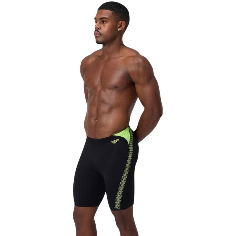 Speedo - Mens Hyperboom Splice Jammer - Black/Yellow