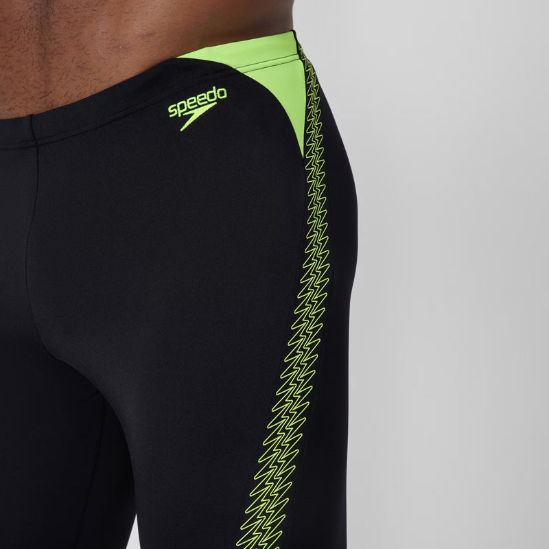 Speedo - Mens Hyperboom Splice Jammer - Black/Yellow