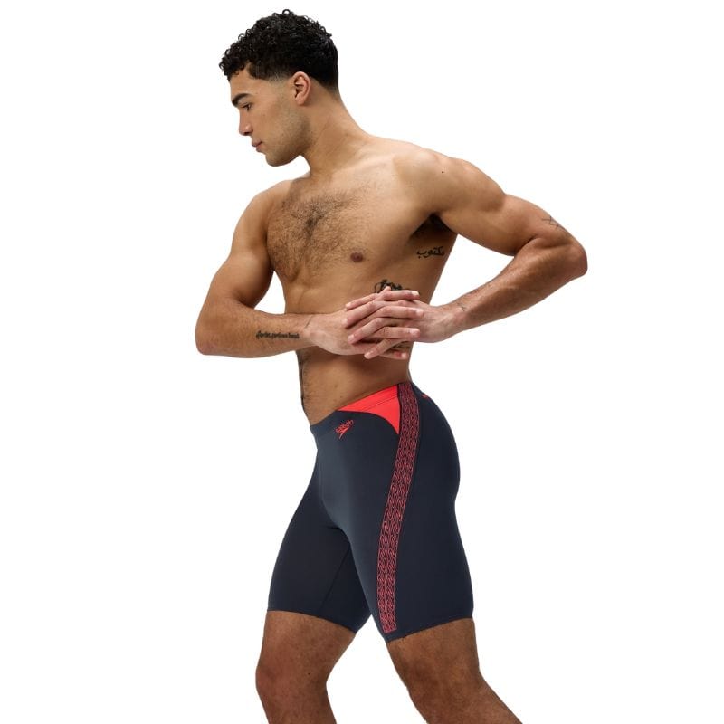 Speedo - Mens Hyperboom Splice Jammer - Grey/Orange