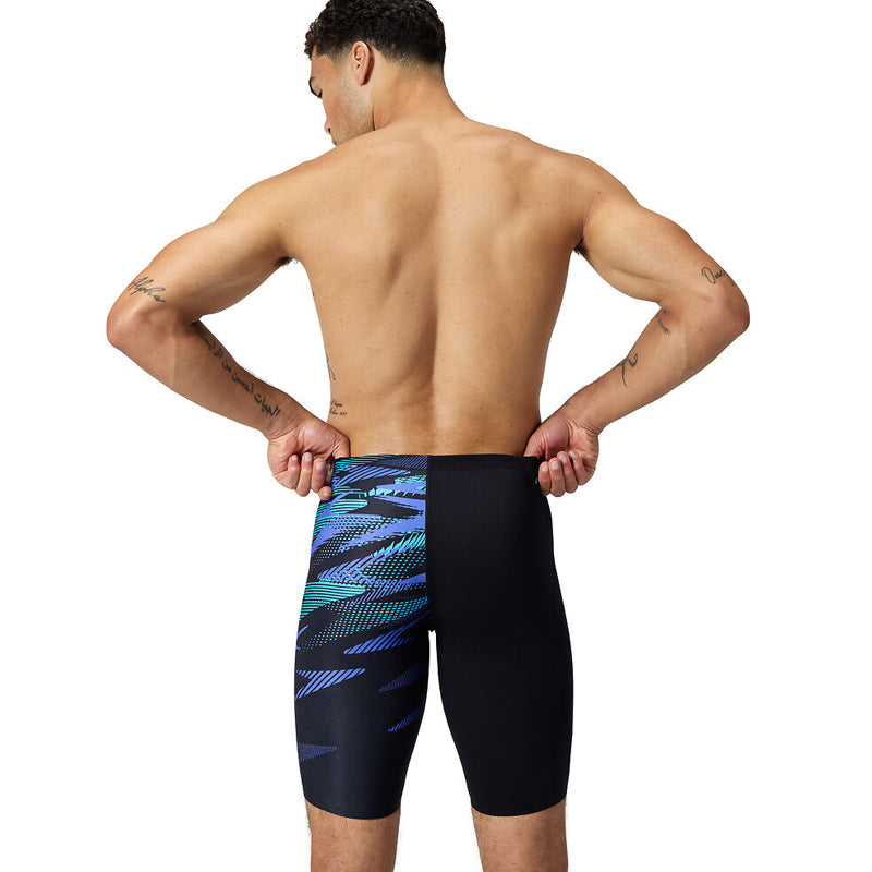 Speedo - Mens Hyperboom V-Cut Jammer - Black/Blue