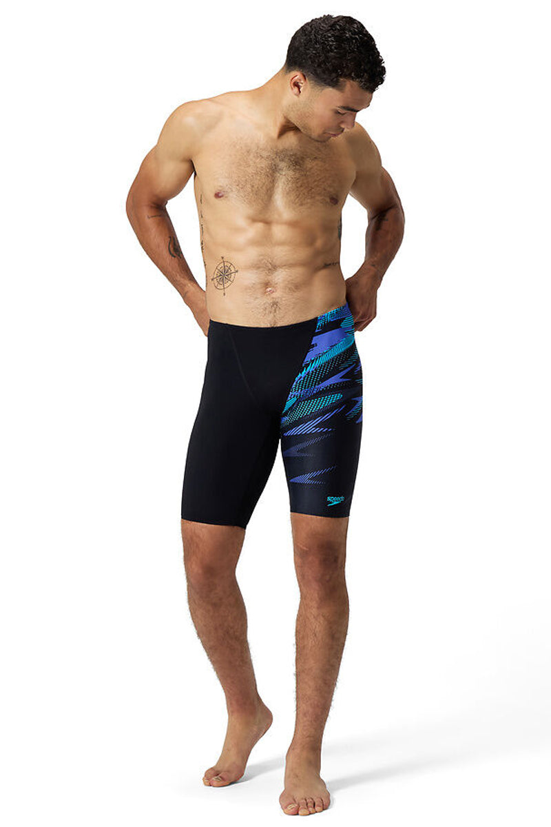 Speedo - Mens Hyperboom V-Cut Jammer - Black/Blue