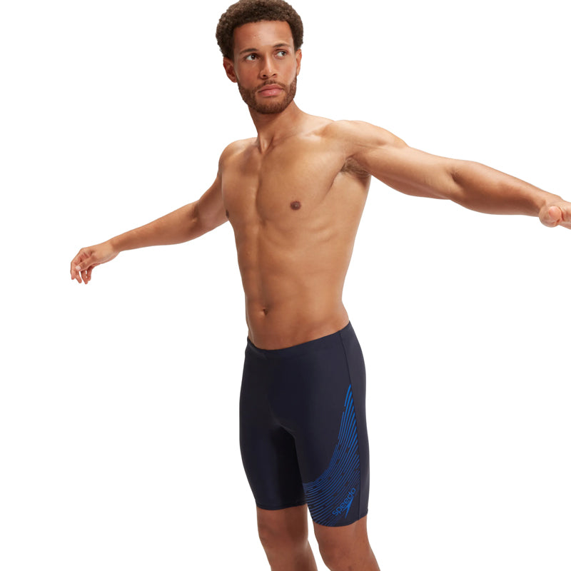 Speedo - Mens Medley Logo Jammer - Navy/Blue