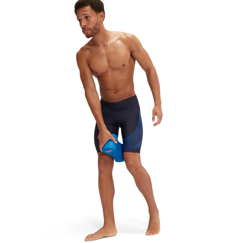 Speedo - Mens Medley Logo Jammer - Navy/Blue