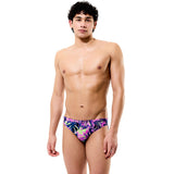 Speedo - Men's Printed Brief - Techno Jungle/Orchid Shine