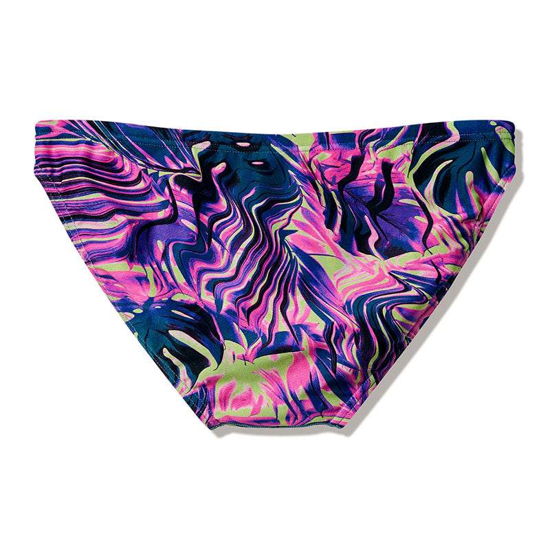 Speedo - Men's Printed Brief - Techno Jungle/Orchid Shine