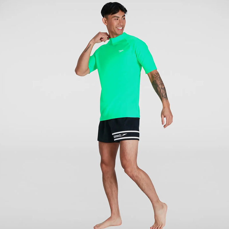Speedo - Men's Short Sleeved Swim Tee - Green