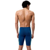Speedo - Mens Spliced Printed Jammer - Mirage Time/Denim Teal