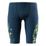 Speedo - Mens Spliced Printed Jammer - Mirage Time/Denim Teal