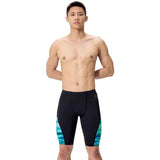 Speedo - Mens Spliced Printed Jammer - Sunset Grove/Black