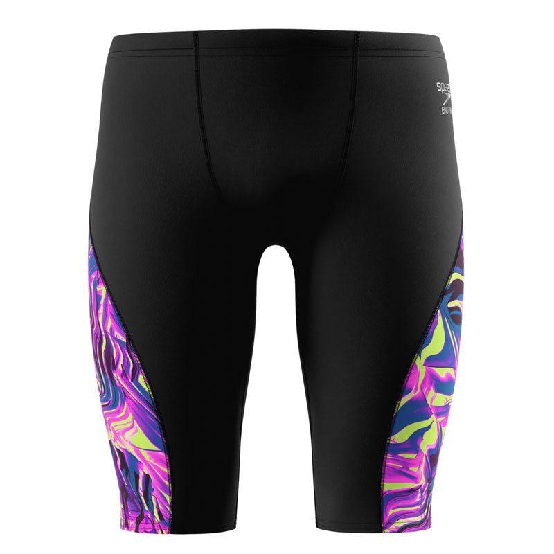 Speedo - Mens Spliced Printed Jammer - Techno Jungle/Black