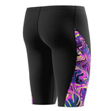 Speedo - Mens Spliced Printed Jammer - Techno Jungle/Black