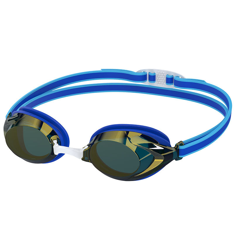Speedo - Vanquisher 3.0 Junior Mirror Goggle - Cobalt Pop/Cobalt/Gold Mirror