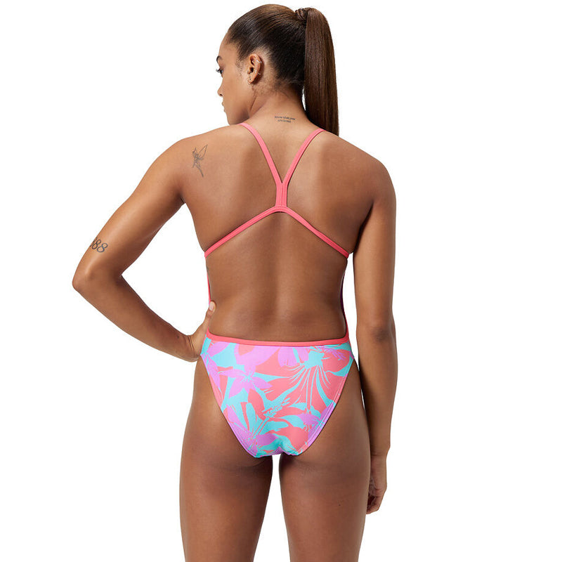 Speedo - Women's Allover Digital Swimsuit - Kaluna Floral/Arctic Glass