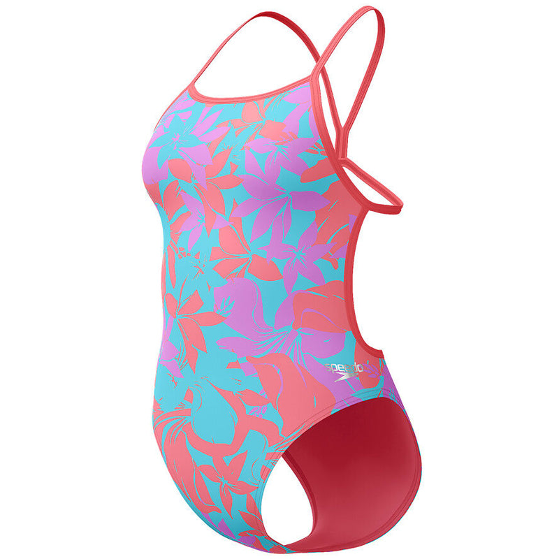 Speedo - Women's Allover Digital Swimsuit - Kaluna Floral/Arctic Glass