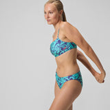 Speedo - Women's AllOver Printed Adjustable Thinstrap Bikini Two Piece - Blue
