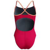 Speedo - Women's Club Training Solid Flyback 2.0 Swimsuit - Red/Orange