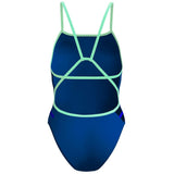 Speedo - Women's Club Training Solid Tri Back Swimsuit - Aegean Denim