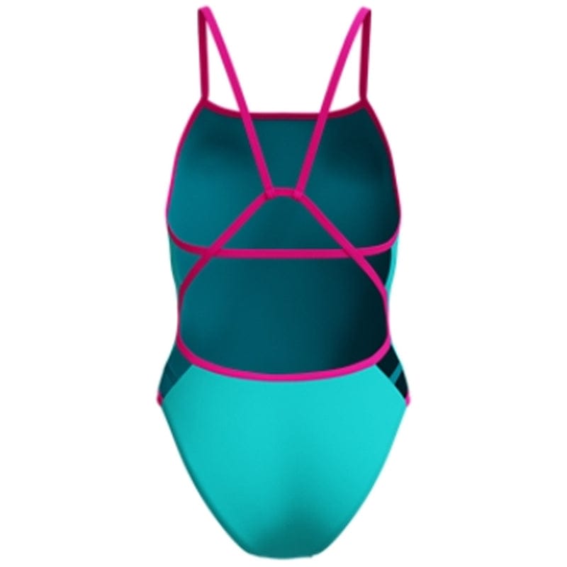 Speedo - Women's Club Training Solid Tri Back Swimsuit - Aqua Breeze