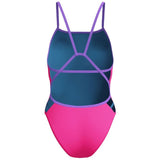 Speedo - Women's Club Training Solid Tri Back Swimsuit - Flare Pink
