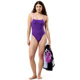 Speedo - Women's Club Training Solid Tri Back Swimsuit - Grape Soda