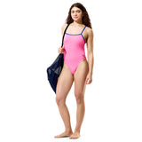 Speedo - Women's Club Training Solid Tri Back Swimsuit - Hope
