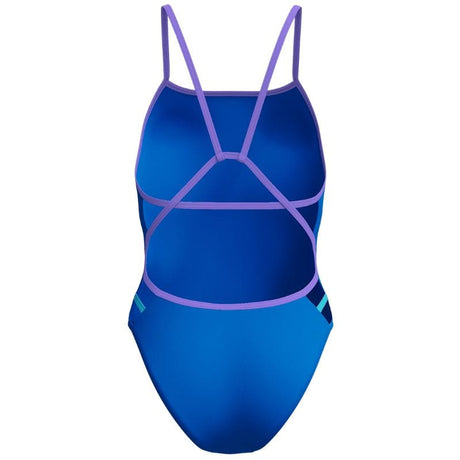 Speedo - Women's Club Training Solid Tri Back Swimsuit - Lagoon Blue