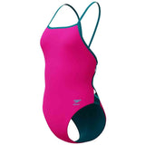 Speedo - Women's Club Training Solid Tri Back Swimsuit - Punchy Pink