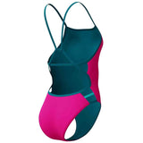 Speedo - Women's Club Training Solid Tri Back Swimsuit - Punchy Pink