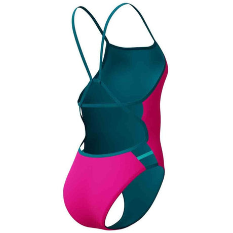Speedo - Women's Club Training Solid Tri Back Swimsuit - Punchy Pink