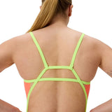 Speedo - Women's Club Training Solid Tri Back Swimsuit - Summer Orange