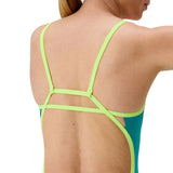 Speedo - Women's Club Training Solid Tri Back Swimsuit - Turquoise Gem