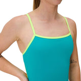 Speedo - Women's Club Training Solid Tri Back Swimsuit - Turquoise Gem