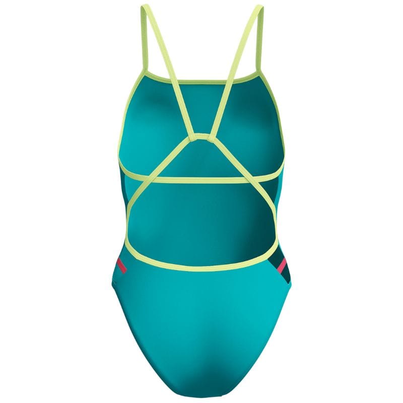 Speedo - Women's Club Training Solid Tri Back Swimsuit - Turquoise Gem