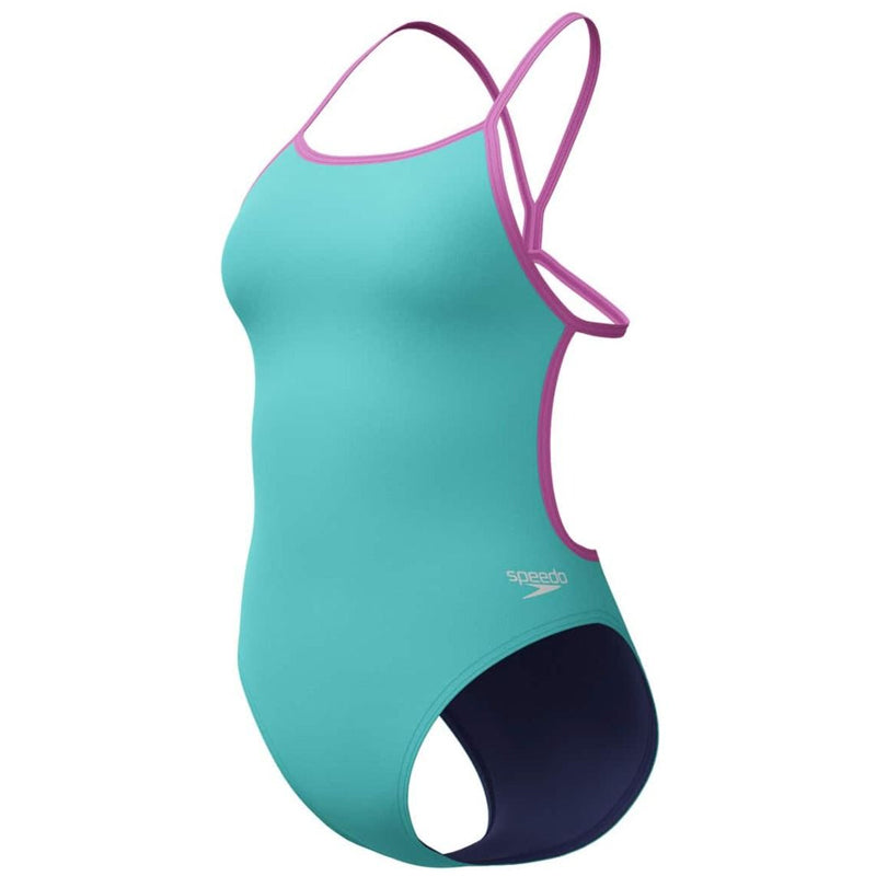 Speedo - Women's Club Training Solid Vback Swimsuit - Arctic Glass