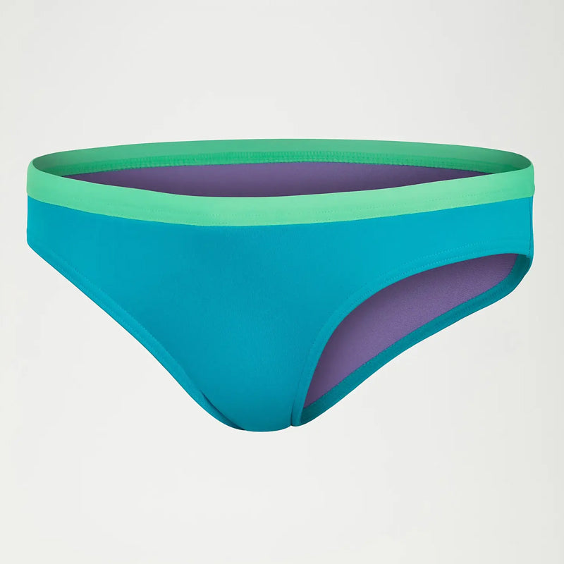 Speedo - Women's Club Training Solid Waistband Brief - Aqua/Green