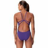Speedo - Women's Club Training Solid Web Back Swimsuit - Acai Purple