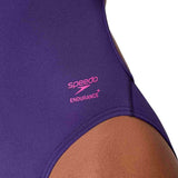 Speedo - Women's Club Training Solid Web Back Swimsuit - Acai Purple