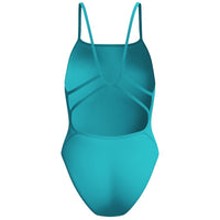 Speedo - Women's Club Training Solid Web Back Swimsuit - Turquiose