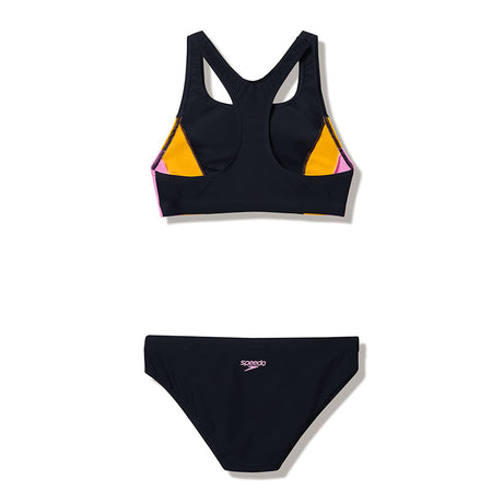 Speedo - Women's Colourblock Splice 2.0 Bikini - Anthracite/Creamsicle/Hope