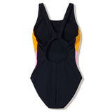 Speedo - Women's Colourblock Splice 2.0 Swimsuit - Anthracite/Creamsicle/Hope