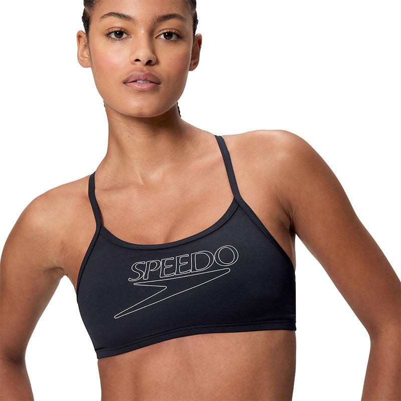 Speedo - Women's Endurance+ Logo Thinstrap Bikini Set - Anthracite